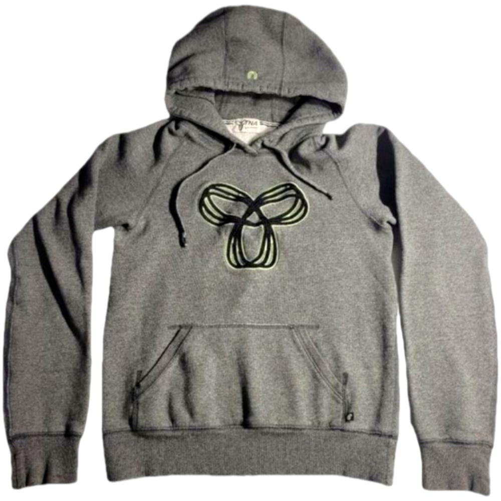 TNA womens Gray Sweatshirt Hoodie